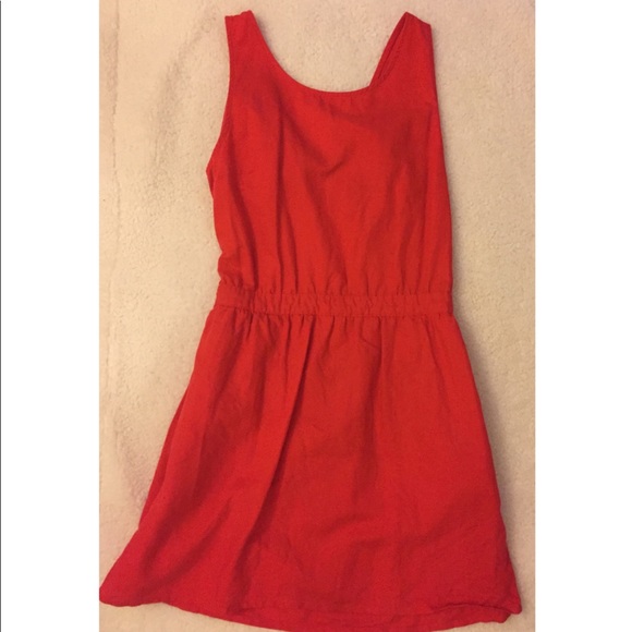 GAP Dresses & Skirts - GAP Red Linen Dress Small Size